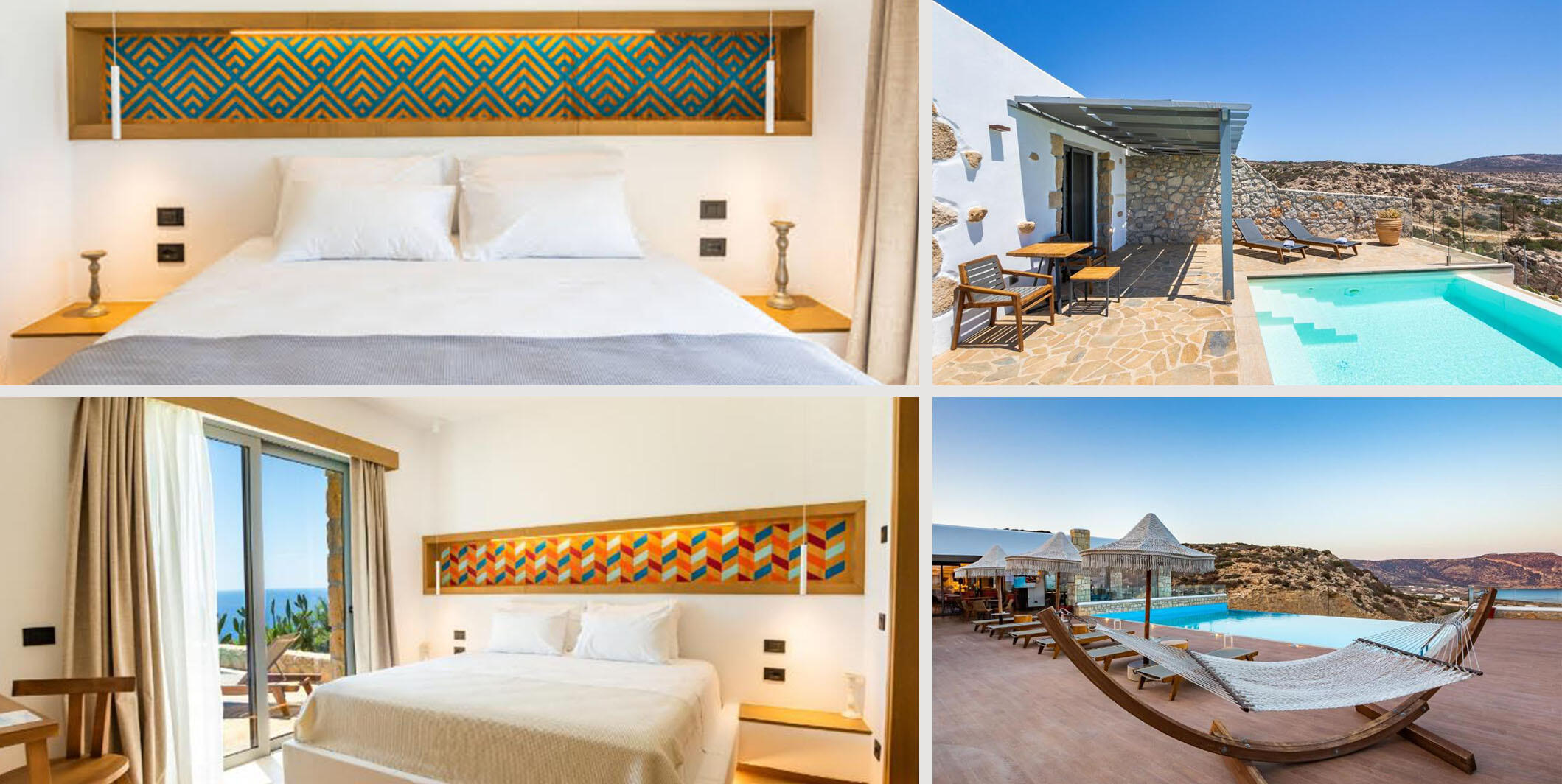 Beabarcas - Sophie Wellness Suite Karpathos - Grecia decorazione di pannelli in legno per le ville del complesso Sohie Wellness Suites a Karpathos in Grecia